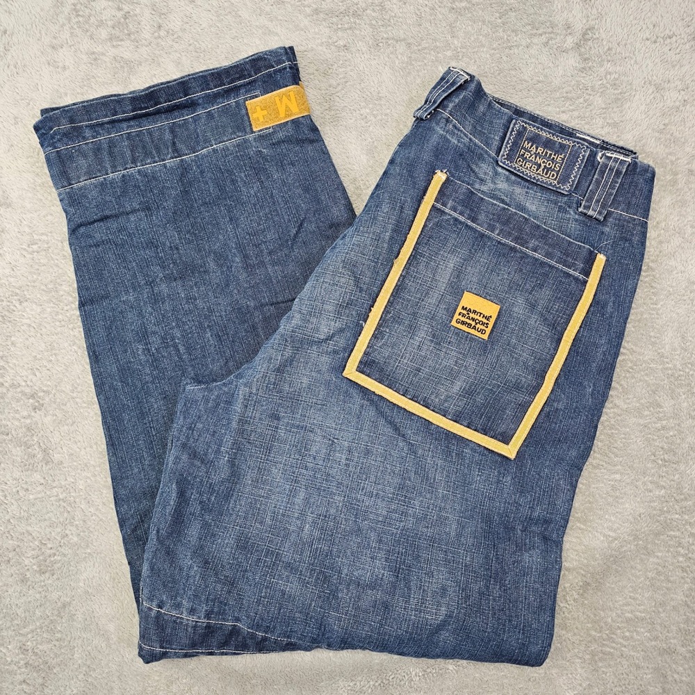 Vintage Girbaud Shuttle Tape Jeans 38x33.5 90s Y2K Cargo Baggy Skater Baggy - Picture 5 of 10